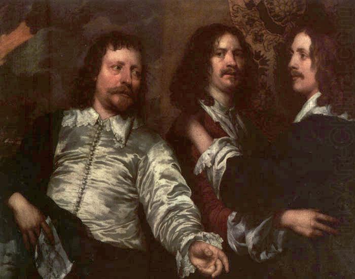 DOBSON, William The Painter with Sir Charles Cottrell and Sir Balthasar Gerbier dfg china oil painting image